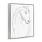 Stupell Industries Sketched Horse Contour Framed Giclee, design by Lorenzo Collective